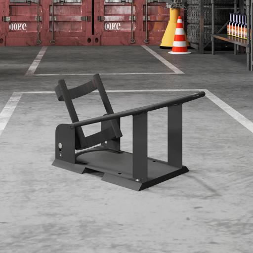 Soporte para Rueda Delantera de Motocicleta Carga 816,5 kg Robusta con Altura Ajustable para Ruedas Ø38,1-53,34 cm Negro [7]