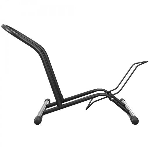 Soporte para Bicicletas de Acero Aparca Bicis de Suelo Portátil para Interior y Exterior 59x41x38 cm Negro [5]
