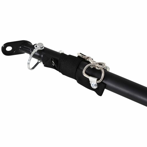 Remolque de Bicicleta Plegable para Carga 40kg Carga de Equipaje con Marco de Acero Ligero y Reflectores 139x71,5x49 cm Negro [7]