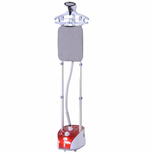 Plancha Vertical Vapor 1950W, Depósito de 2 L, 32g/min, Plancha de Vapor Vertical con Barra Telescópica, Listo en 38s,Colgador de Ropa, Centro de Planchado para Hogar Oficina, Rojo [8]