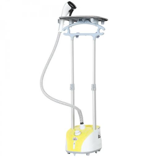 Plancha de Vapor Vertical 1950W 2 L con Temperatura Ajustable en 11 Niveles y Barra Telescópica Amarillo [10]