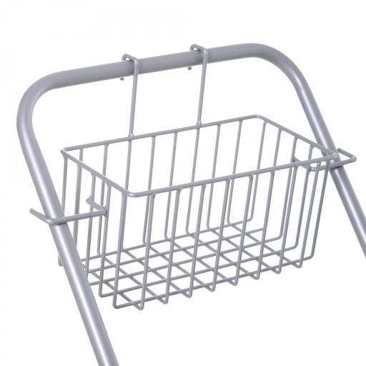 Carro de Limpieza Profesional con Cubo de Fregado Extraíble de 25 Litros y Escurridor de Prensa 72x49,5x95 cm Azul [7]