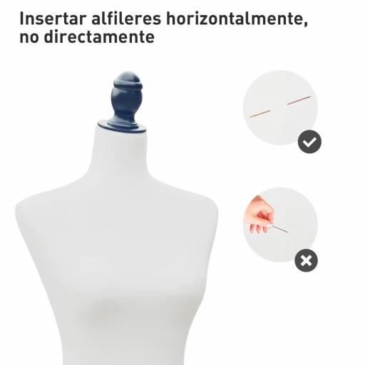 Maniquí de Costura Femenino Maniquí de Costura Ajustable a 130-168 cm con Trípode de Madera para Fotografía de Moda Exposición de Prendas Blanco [6]