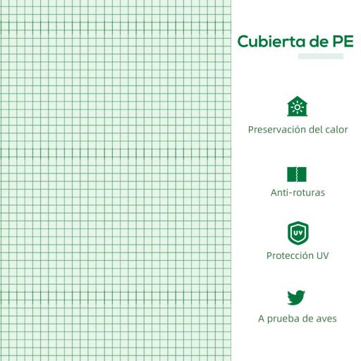 Invernadero de Exterior 120x60x60 cm Invernadero de Jardín con 2 Ventanas Enrollables Cubierta de PE 140g/㎡ y Marco de Acero Impermeable Anti-UV para Cultivo de Plantas Verduras Verde [2]