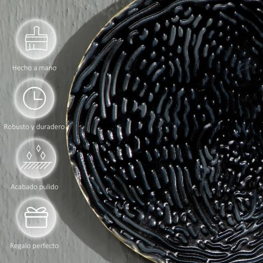 3D Arte de Pared Metálico Adornos Modernos Redondos para Colgar Decoración para Salón Dormitorio Multicolor [6]