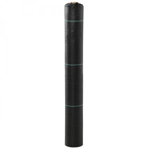 Malla Geotextil 2x100 m Malla de Jardín contra Malas Hierbas 60 g/m² Rollo de Malla Antimaleza Negro [7]