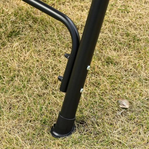 Columpio de Jardín de Exterior de 2 Plazas Silla Balancín con Parasol Techo Ajustable en Ángulo Terraza Balcón Exterior Carga 200 kg 172x110x155 cm Marrón [7]