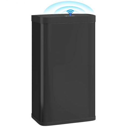 Cubo de Basura Cocina Automático 45 L con Sensor Infrarrojo Cierre Suave y Cubo Interior Extraíble Antihuellas Negro [8]