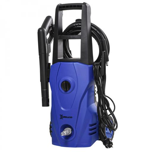 Hidrolimpiadora 1600W Caudal 432 L/h Bomba de Aluminio Presión de 130 Bar Manguera 6m Incluye Cepillo 23.5x27x68 cm Azul [9]