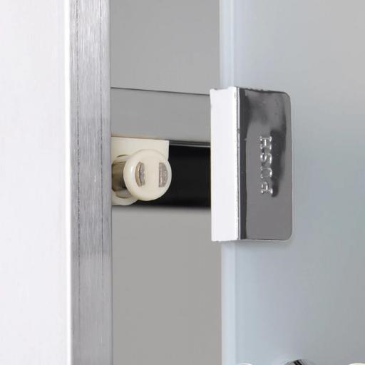 Armario de Medicinas Botiquín Gabinete de Primero Auxilios Acero Inox 3 Estantes Caja Colgante de Pared con Cerradura 25x12x48cm [7]