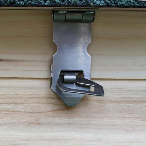 Gallinero de Madera de Pino Refugio Jaula para Gallinas Pollos Exterior con Caja Nido Bandeja Extraíble y Espacio para Correr 196x76x97 cm Natural [7]