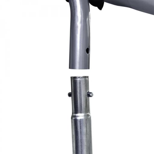 Gallinero para Exterior Jaula para Gallinas de Acero Galvanizado con Cubierta de PE y Cerradura 3x8x2 m Plata [6]