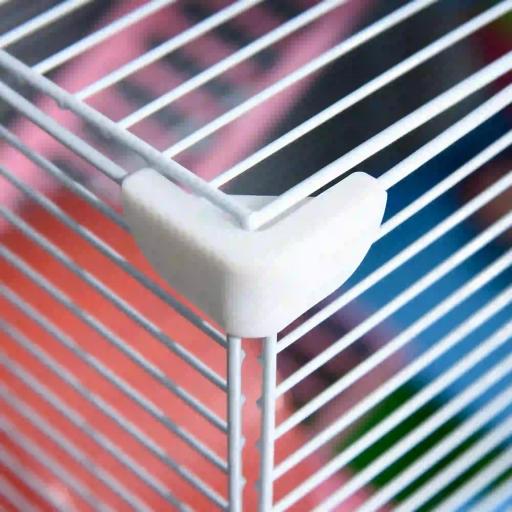 Jaula para Hámster Casa para Animales Pequeños con Túnel Plataformas Cuenco Bebedero Casita Rampas y Rueda de Ejercicio 46x30x58cm Verde y Blanco [6]