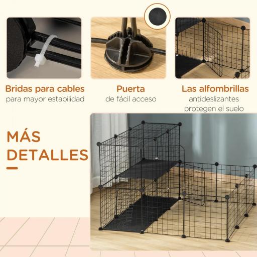 Trampa para Animales Vivos con 2 Puertas Jaula de Captura Metálica con Asa para Conejos Visones Zorros Pequeños 80x25x30 cm [1]