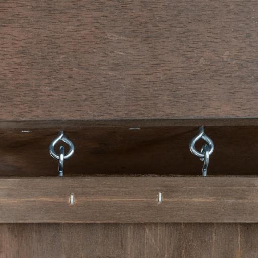 Jaula de Conejos Conejera para Mascotas Pequeñas con Techo Abrible y Bandeja Extraíble 90x53x59 cm Marrón [7]