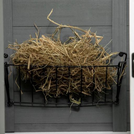 Jaula para Conejos 2 Niveles de Madera con 6 Ruedas 2 Escaleras 3 Bandejas Extraíbles y Zona Abierta 110x50x86 cm Gris [7]