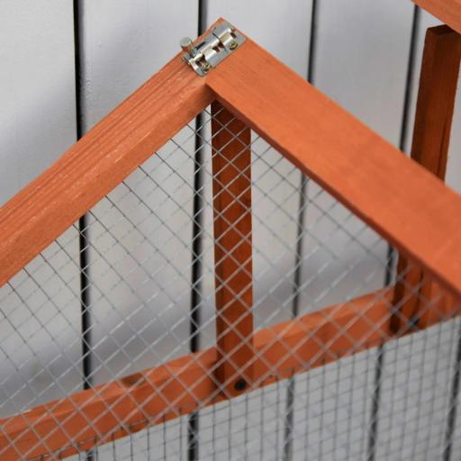 Jaula para Conejos Grande Casa para Animales Pequeños Conejera Exterior de Madera 180x90x48 cm Natural [5]