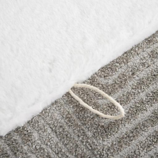 Casa Plegable para Gatos Interior Cueva para Gatos Grande con Tapa Extraíble Cojines 2 Entradas y Ventana Taburete para Gatos 63,5x37x40 cm Beige [7]