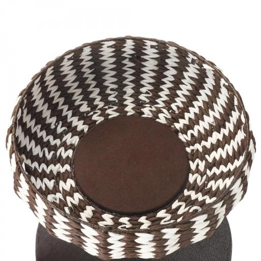 Árbol Rascador para Gatos Pequeño Altura 52 cm Torre Escalador de Gato con Cama Redonda Cojín de Felpa Suave y Poste Rascador 50x50x52 cm Café y Blanco [7]