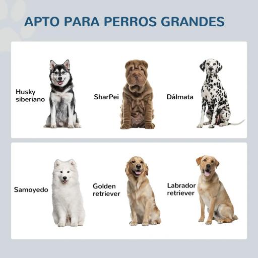 Comedero Elevado para Perros Grandes con 2 Cuencos de 2000 ml de Acero Inoxidable y 1 Cajón 63x30x36 cm Blanco [2]