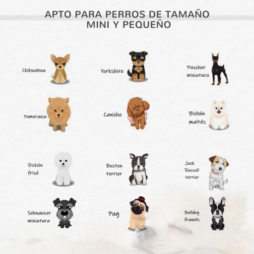 Sofá para Mascotas con Patas Cama para Perros de Madera con Cojín Acolchado Acogedora Funda Lavable 73,5x41x33 cm Gris [5]
