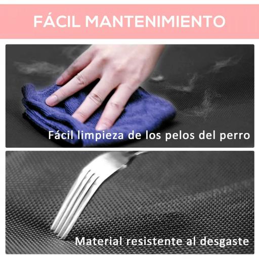 Cama Elevada para Perros Gatos Portátil Cama para Mascotas con Zona de Malla Transpirable y Tela Oxford para Interior Exterior 91,5x76,2x18 cm Rojo [2]