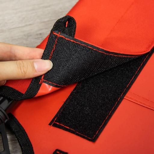 Cama Elevada para Perros Gatos Portátil Cama para Mascotas con Zona de Malla Transpirable y Tela Oxford para Interior Exterior 91,5x76,2x18 cm Rojo [7]