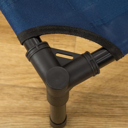 Cama Elevada para Perros Gatos Portátil Cama para Mascotas con Zona de Malla Transpirable y Tela Oxford para Interior Exterior 76x61x18 cm Azul [6]