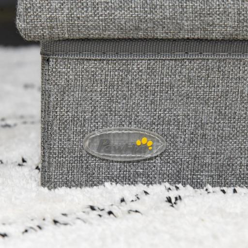 Escalera para Mascotas de 3 Peldaños Escalones para Perros Gatos con Espacio de Almacenamiento 63,5x42,5x40,5 cm Gris [7]