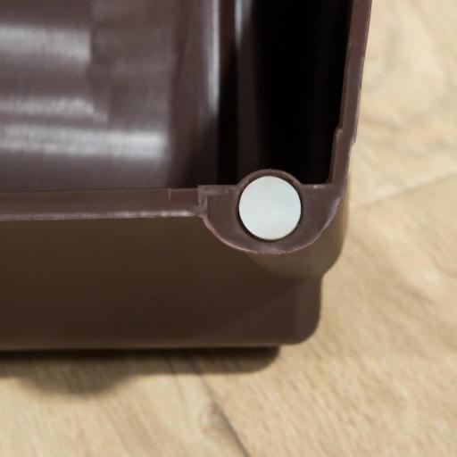 Escalón para Perros Gatos Portátil con Alfombras Antideslizantes para Cama Sofá Carga 20 kg 62x38x49,5 cm Marrón [7]