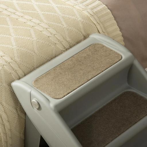 Escalón para Perros Gatos Portátil con Alfombras Antideslizantes para Cama Sofá Carga 20 kg 62x38x49,5 cm Gris [7]