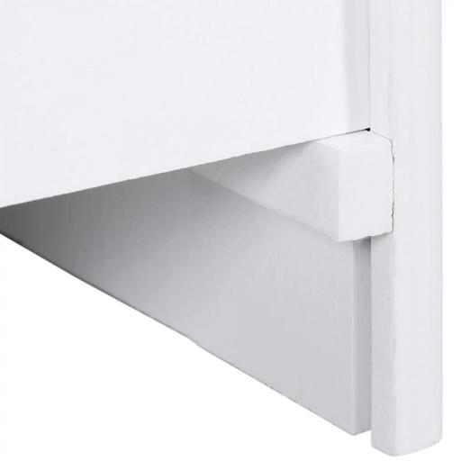 Escalera para Mascotas 3 Peldaños con Espacio de Almacenaje y Alfombra Antideslizantes Portátil Madera para Vehículo Carga 30 kg 40,5x44,5x38 cm Blanco [6]