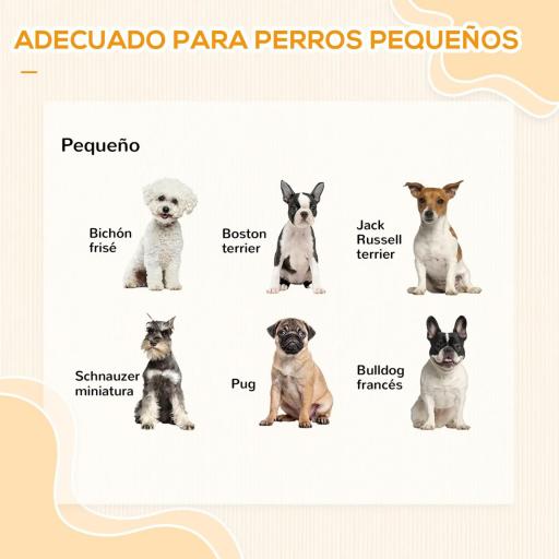 Escalera para Mascotas de 3 Peldaños Plegable con Tapas Abatibles y Espacio de Almacenamiento 3 Escalones de Perros Gatos Pequeños para Cama Sofá 40x54x48 cm Blanco [5]