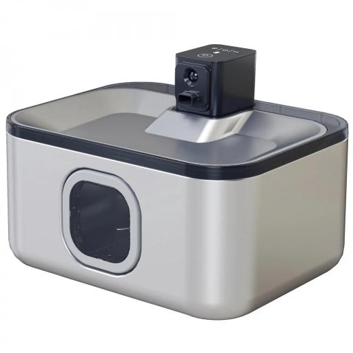 Fuente para Gatos de Acero Inoxidable 5L Bebedero Gatos Automático con Luz LED Bomba Súper Silenciosa y Filtro Plata [9]