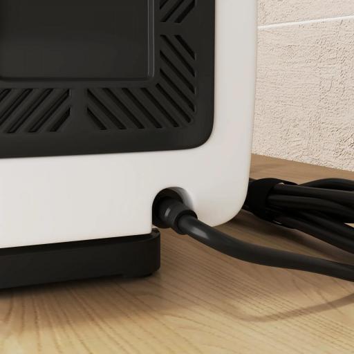 Secador para Perros de 2200W con Pantalla Digital Velocidad y Temperatura Ajustables 3 Boquillas Blanco [7]