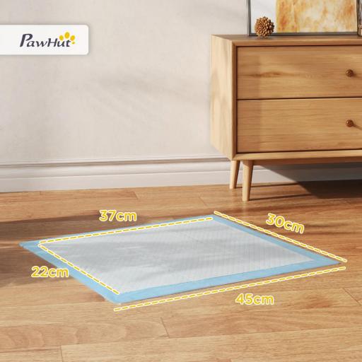Empapadores para Perros 100 Unidad 45x30 cm Diseño de 6 Capas con Superficie de Secado Rápido a Prueba de Fugas Azul [1]