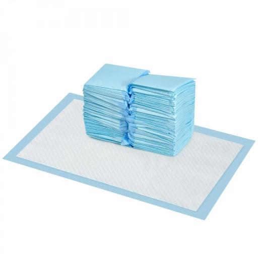 Empapadores para Perros 100 Unidad 45x30 cm Diseño de 6 Capas con Superficie de Secado Rápido a Prueba de Fugas Azul [9]