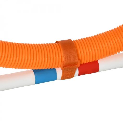 Set de Entrenamiento de Agilidad para Perros con Bolsa de Transporte Incluida 71x67x95 cm Blanco y Naranja [7]