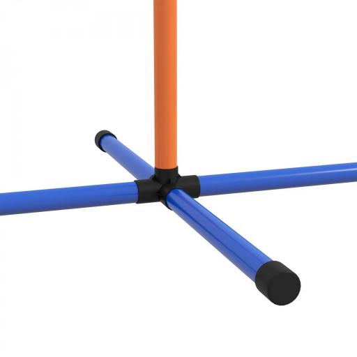 Juego de Agilidad para Perros de 4 Piezas con Piquetes para Slalom Zona de Reposo Valla y Anillo de Salto Naranja y Azul [7]