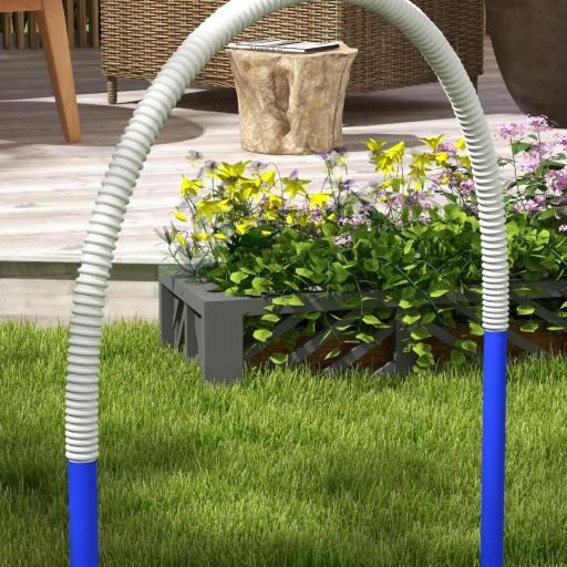 Set de Entrenamiento de Agilidad para Perros de 4 Piezas con Bolsa de Transporte para Entrenamiento Suave Blanco y Azul [6]