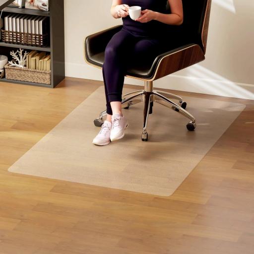 Alfombrilla Protectora para Suelos Alfombrilla para Silla de Oficina para Suelo Enmoquetado 100x150 cm Transparente