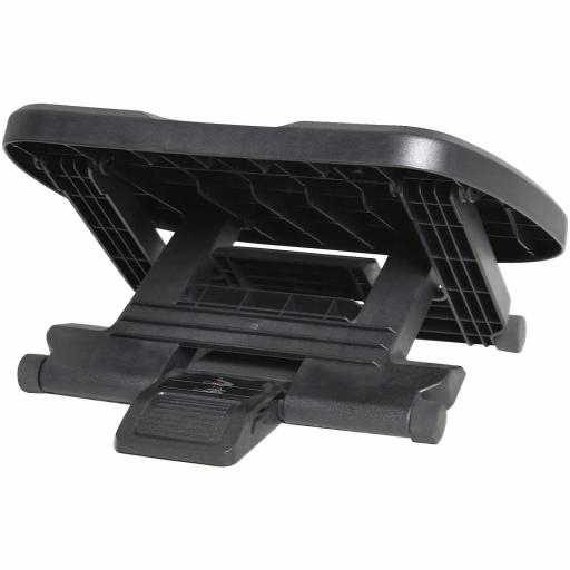 Reposapiés con Altura y Ángulo Ajustable Reposa Pies con Superficie de Masaje y Almohadillas Antideslizantes Negro [7]