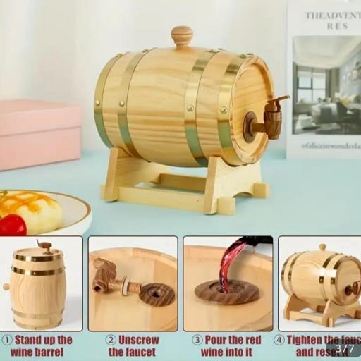 Barril Vino Madera 3L con Grifo [1]