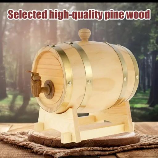 Barril Vino Madera 3L con Grifo