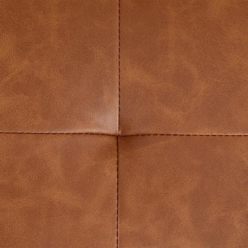 Silla de Escritorio Altura Ajustable con Función de Basculante y Respaldo de Ratán Sintético 60x55,5x82-90 cm Marrón [5]