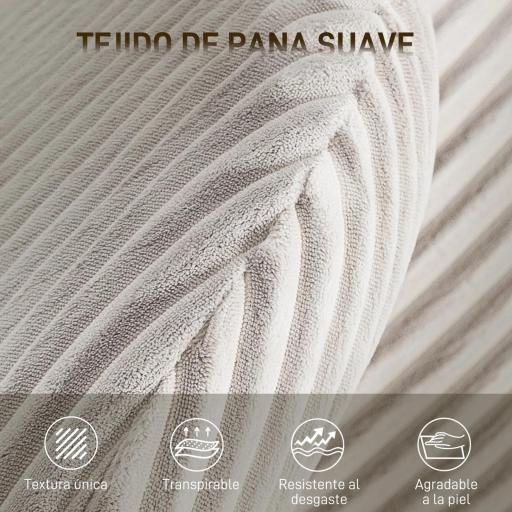 Silla de Oficina con Reposabrazos Respaldo Alto Reposacabezas Regulable Ruedas Altura Ajustable Giratoria Gris [3]