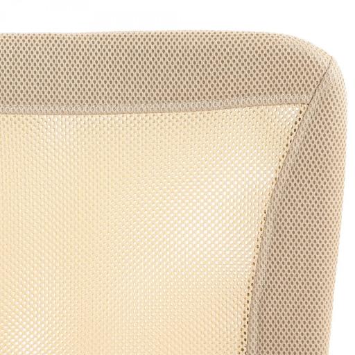 Silla de Escritorio Giratoria sin Brazos Silla de Malla con Altura Ajustable Carga 100 kg 43x56x90-100 cm Beige [4]
