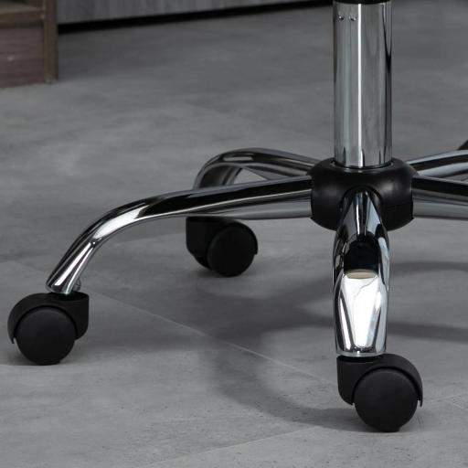 Silla de Escritorio Giratoria sin Brazos Silla de Malla con Altura Ajustable Carga 100 kg 43x56x90-100 cm Beige [7]