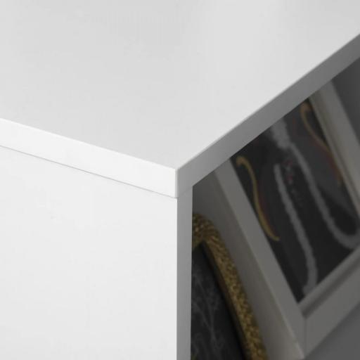 Armario para Impresora Mueble Auxiliar de Oficina Dormitorio Cocina Salón 60x40x75,8 cm Blanco [6]