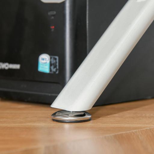 Escritorio Esquinero para Ordenador Escritorio en Forma de L con 3 Cajones Mesa Moderna para Oficina Estudio 143,5x143,5x76 cm Blanco [7]